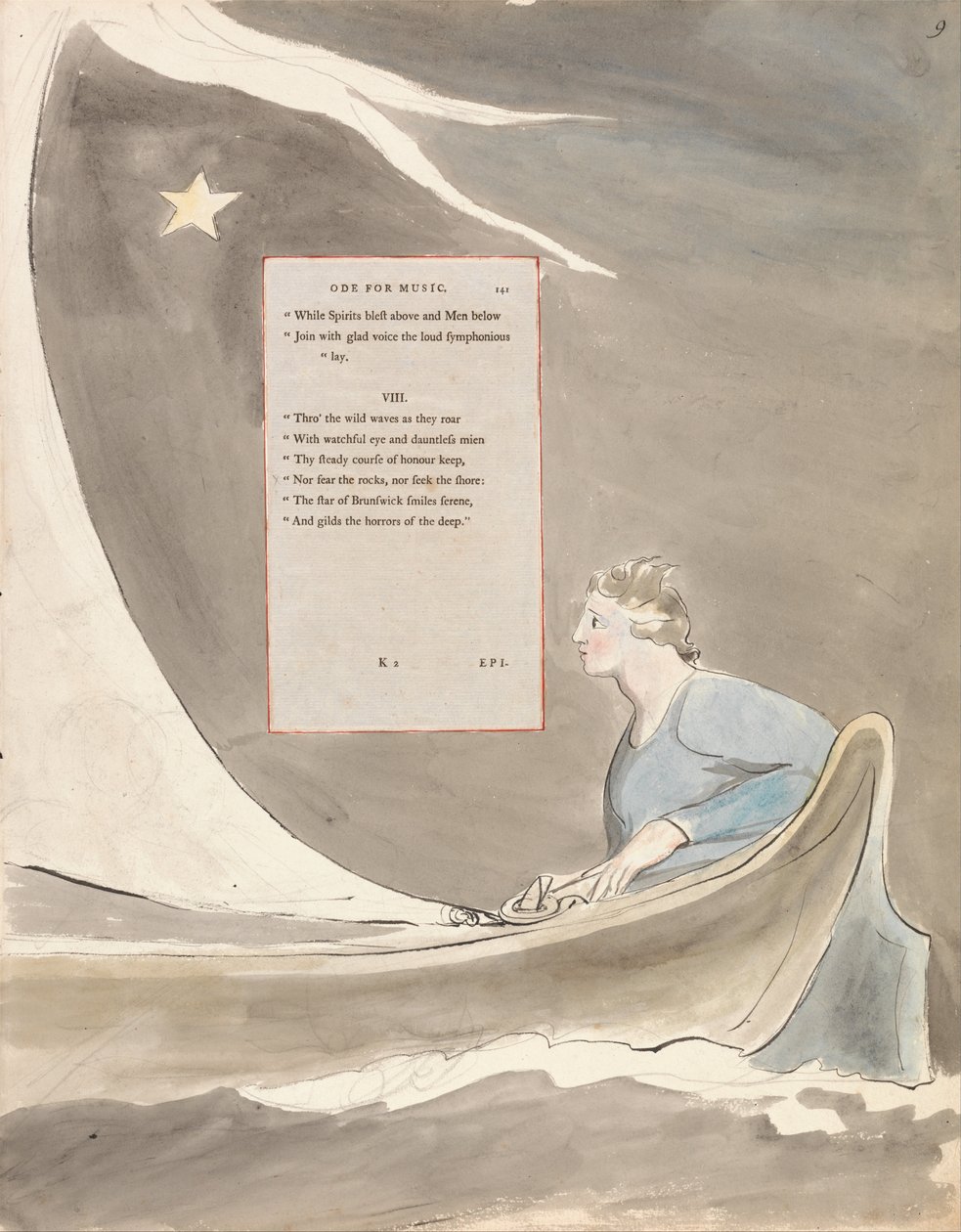 Die Gedichte von Thomas Gray, Design 101, Ode für Musik von William Blake