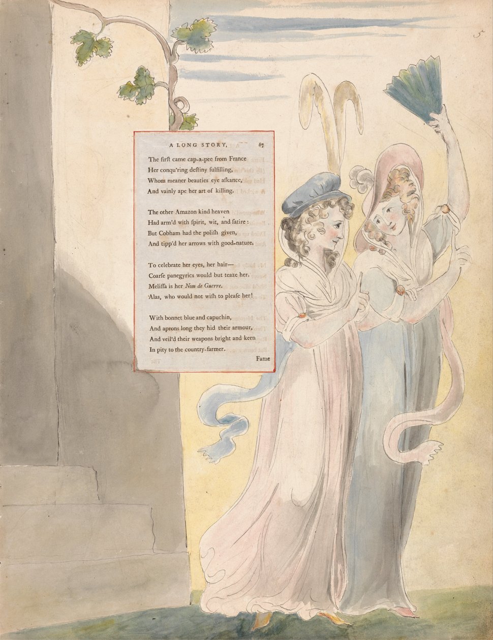Die Gedichte von Thomas Gray, Design 27, Eine lange Geschichte von William Blake