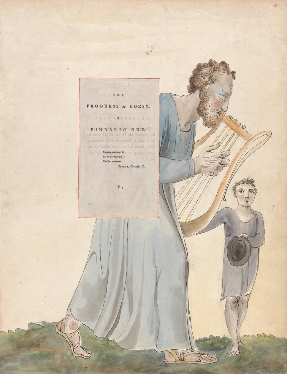 Die Gedichte von Thomas Gray, Design 41, Der Fortschritt der Poesie von William Blake