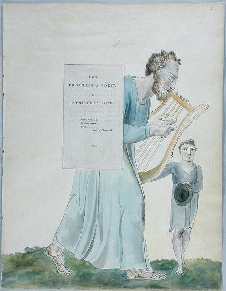 Der Fortschritt der Poesie, Design 41 aus Die Gedichte von Thomas Gray, 1797-98 von William Blake