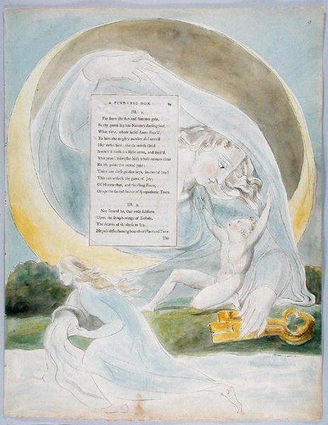 Der Fortschritt der Poesie, Design 49 aus Die Gedichte von Thomas Gray, 1797-98 von William Blake