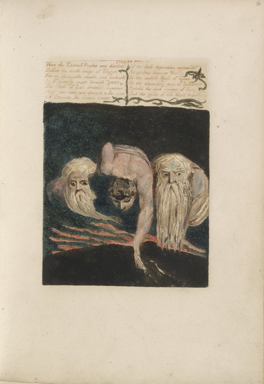So wurde der ewige Prophet geteilt..., Platte 20 aus Das erste Buch von Urizen von William Blake