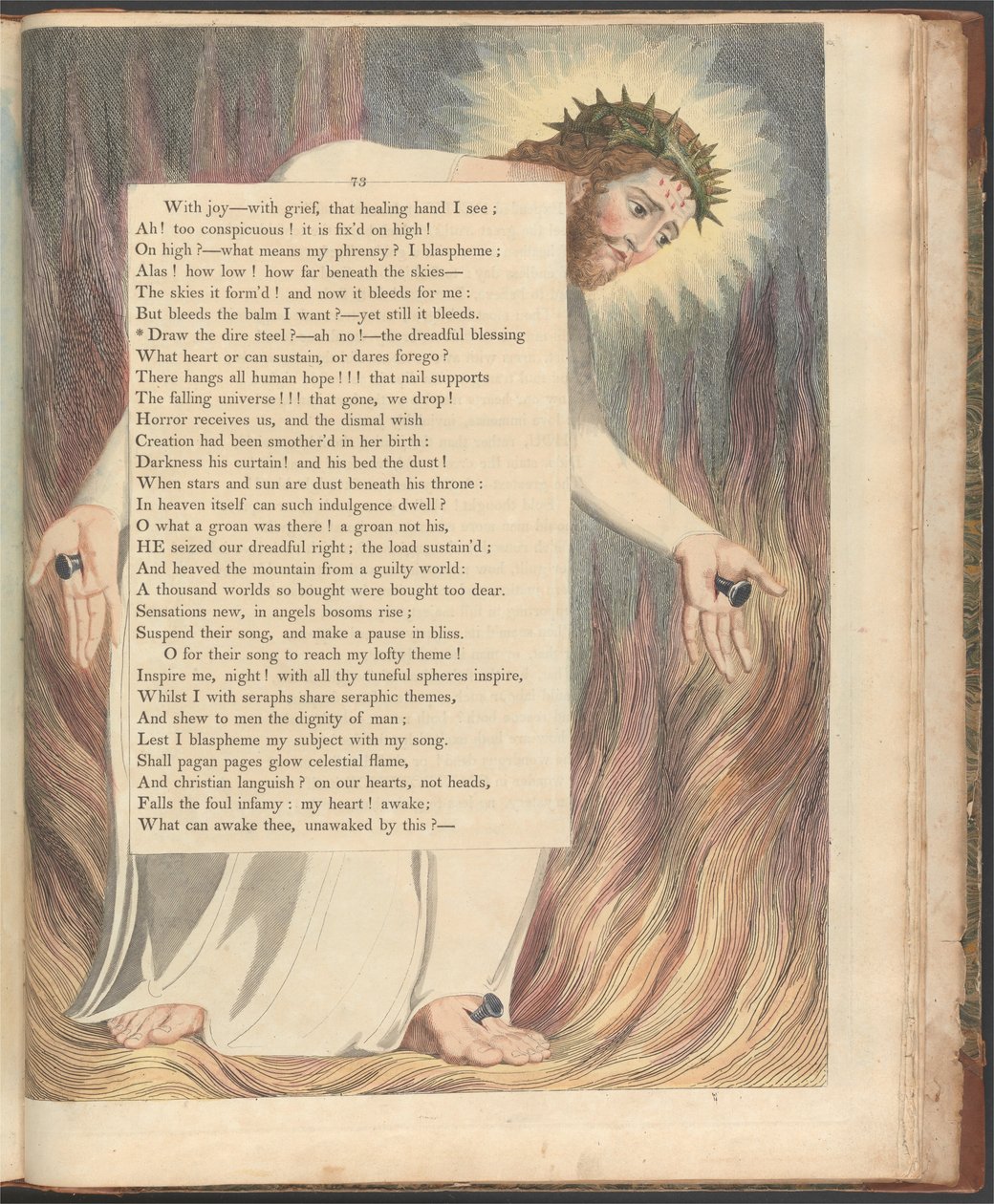 Youngs Nachtgedanken, Seite 73, Zieh den schrecklichen Stahl -- ach nein! von William Blake