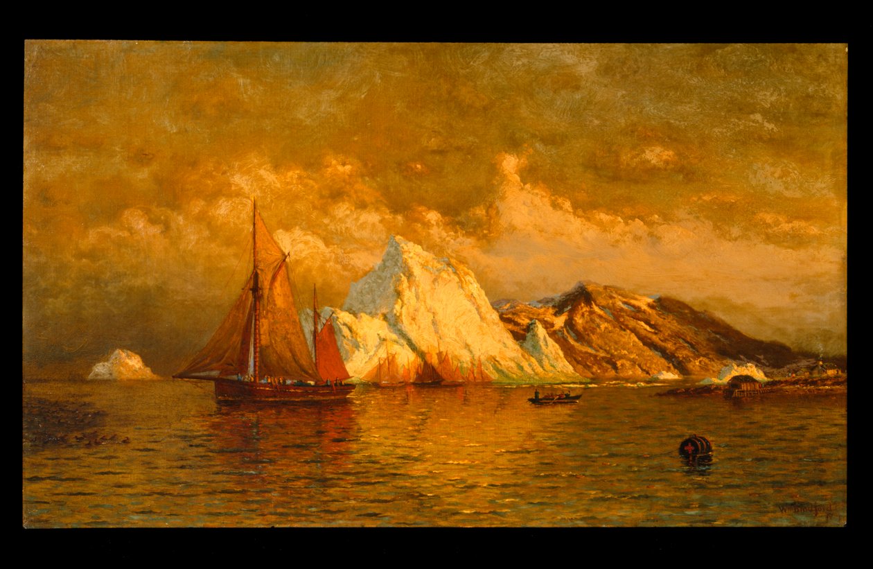 Nahe Mitternacht, Labrador, ca. 1880 von William Bradford