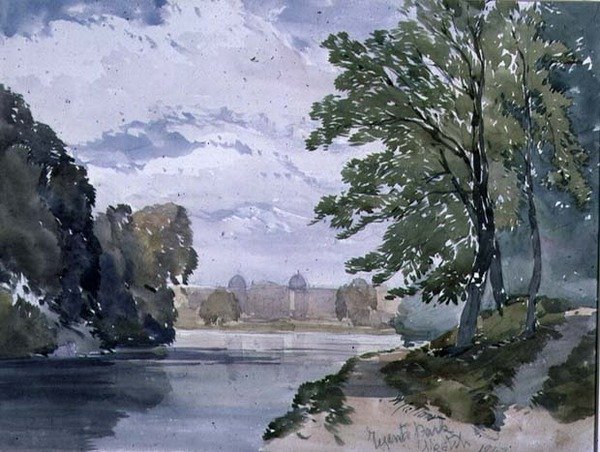 Ansicht im Regents Park, 1842 von William Callow