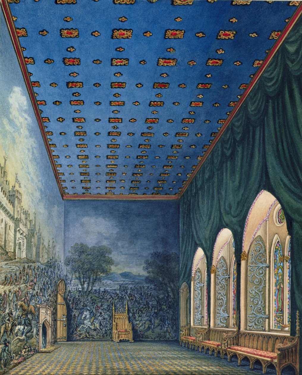 Imaginäre Ansicht der Painted Chamber, Palace of Westminster von William Capon