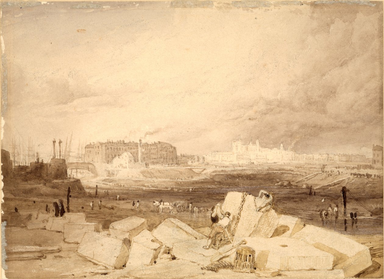 St. Katherines Dock, London von Clarkson Frederick Stanfield