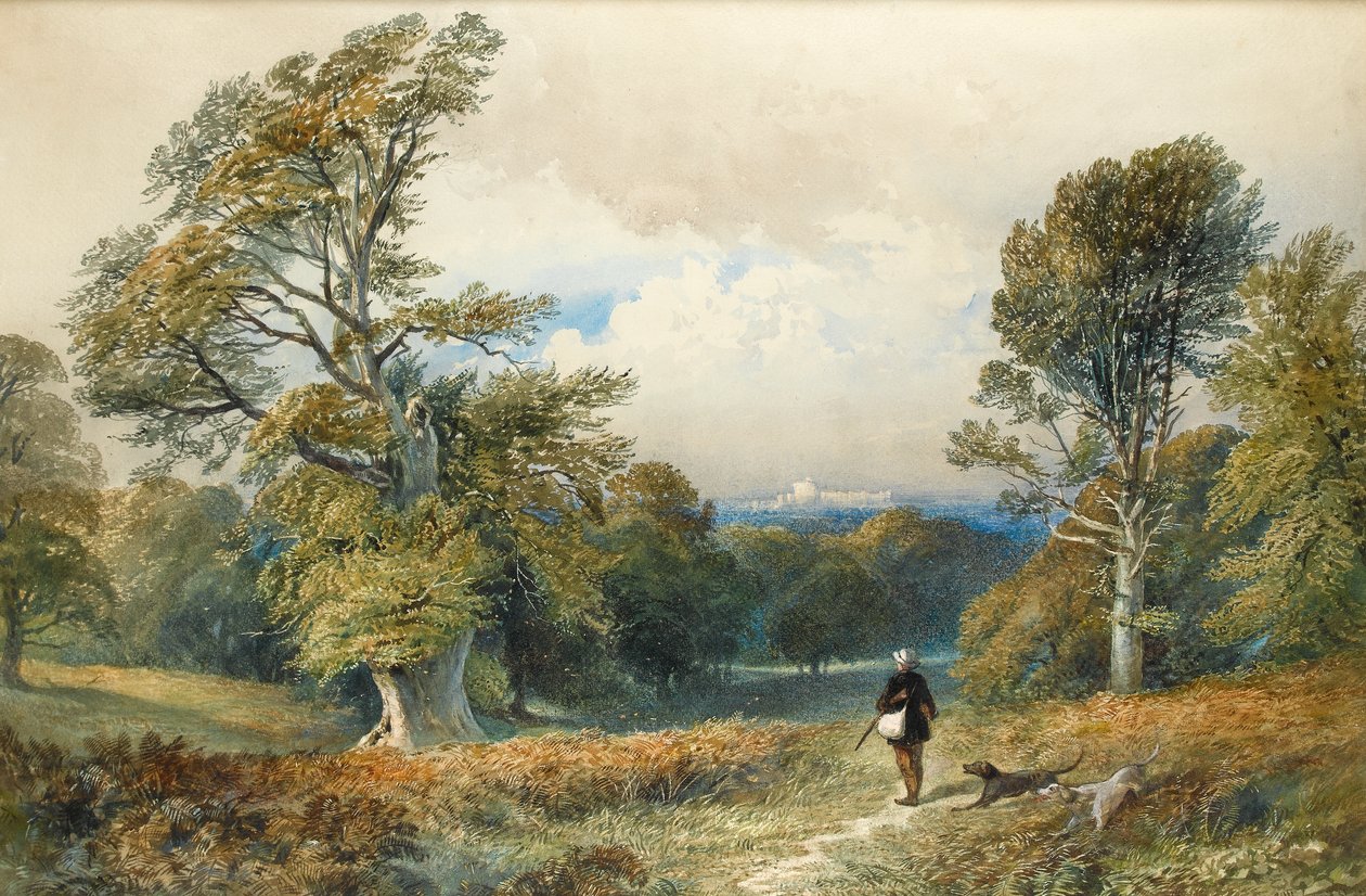 Raues Schießen im Windsor Great Park von William Collingwood Smith