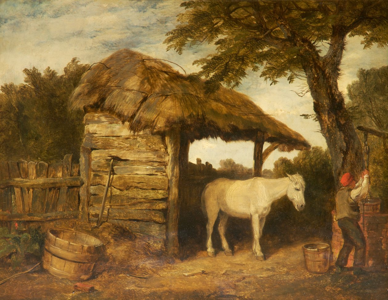 Rustikale Hütte, ca. 1800-47 von William Collins