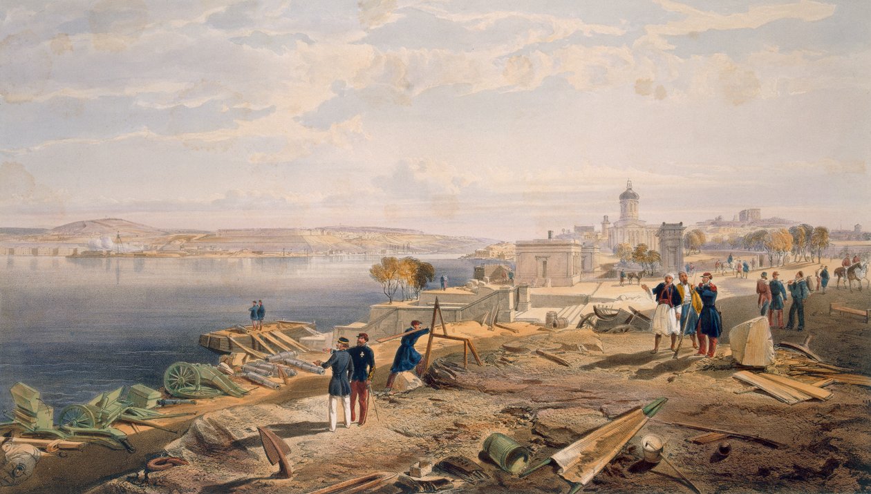 Sebastopol von der Rückseite des Fort Nicholas, Platte aus 