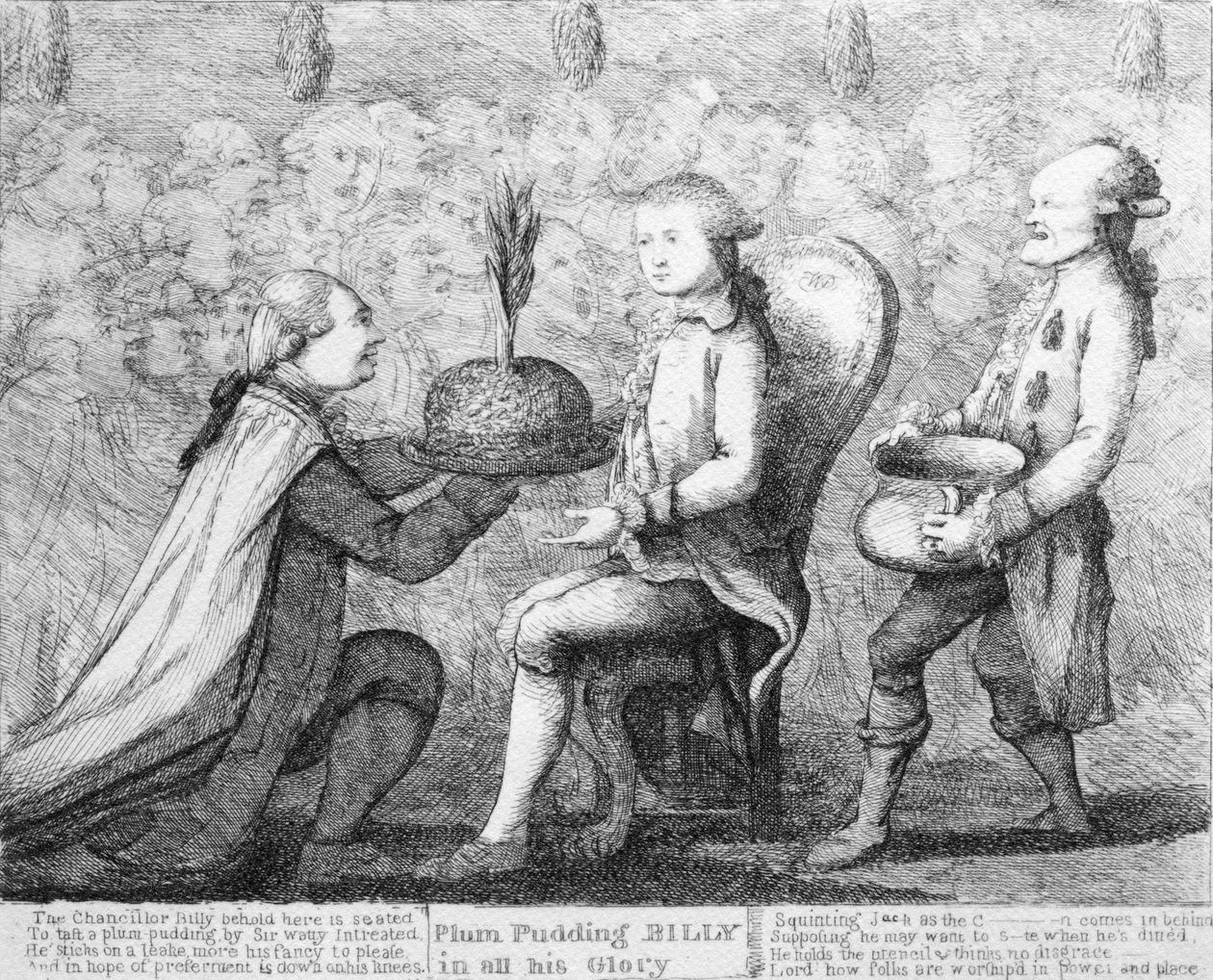Plum Pudding Billy in all seiner Pracht, nach Dent, 1784 von William Dent