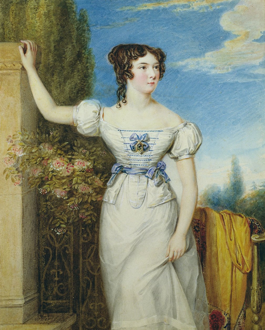Porträt eines jungen Mädchens von William Derby
