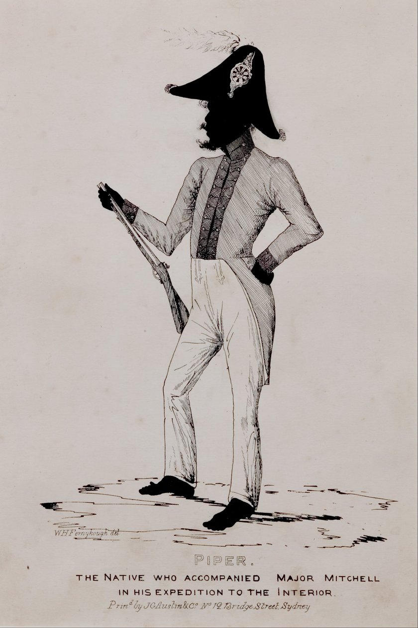 Piper, der Eingeborene, der Major Mitchell auf seiner Expedition ins Landesinnere begleitete von William Fernyhough