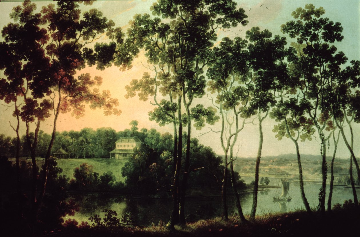 Fairmount und Schuylkill River, 1800 von William Groombridge