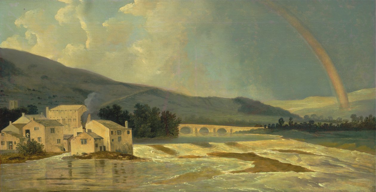 Otley-Brücke am Fluss Wharfe von William Hodges