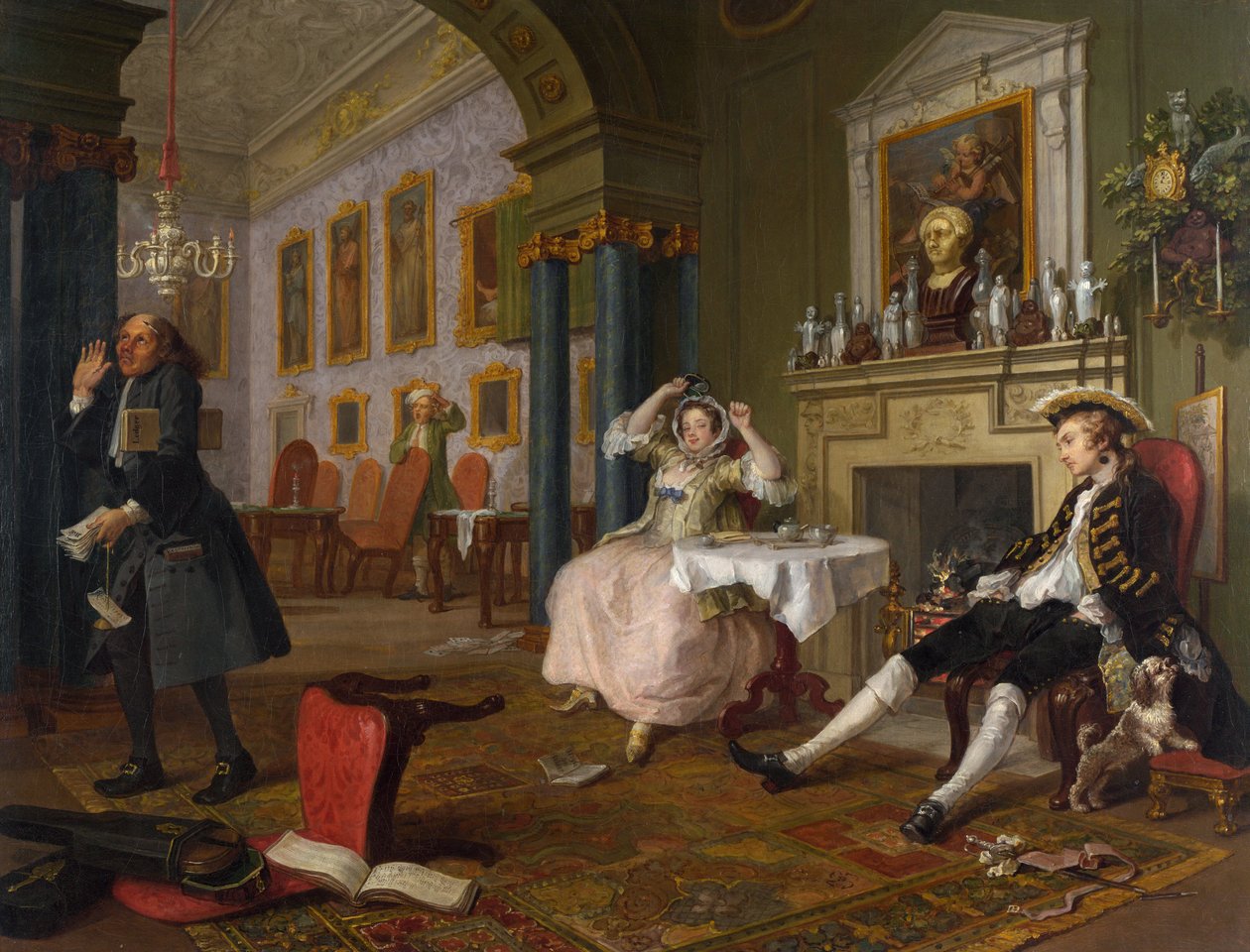 Marriage A-la-Mode: 2, Das Tête-à-Tête von William Hogarth