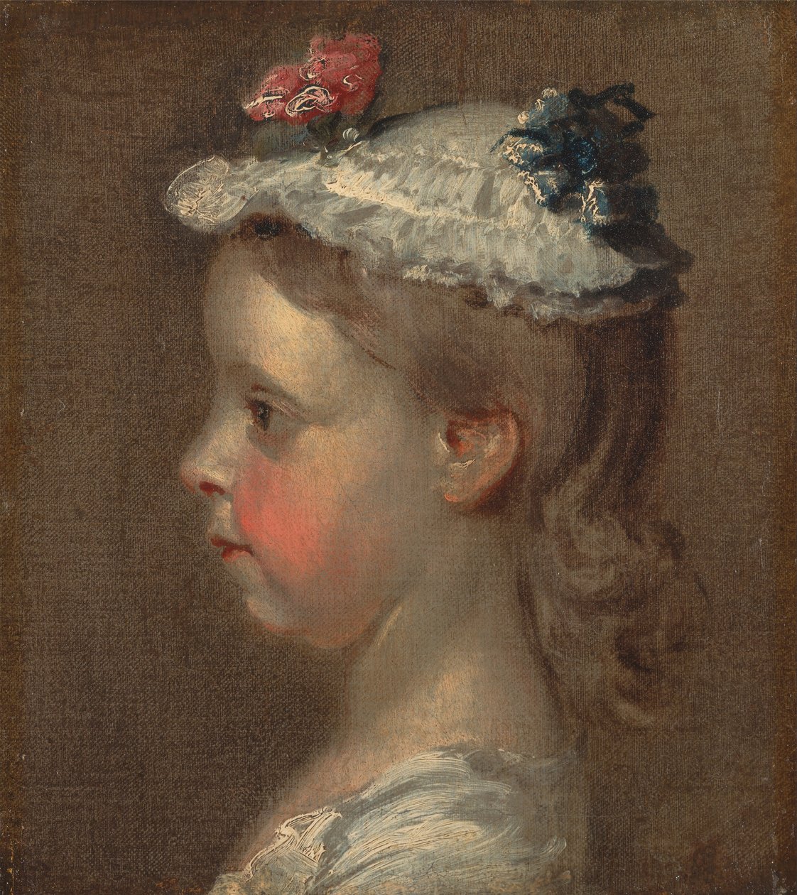 Studie eines Mädchenkopfes von William Hogarth