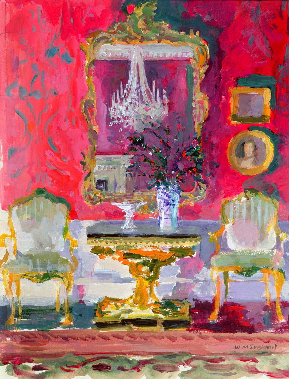 Vergoldeter Spiegel, ca. 2000 von William Ireland