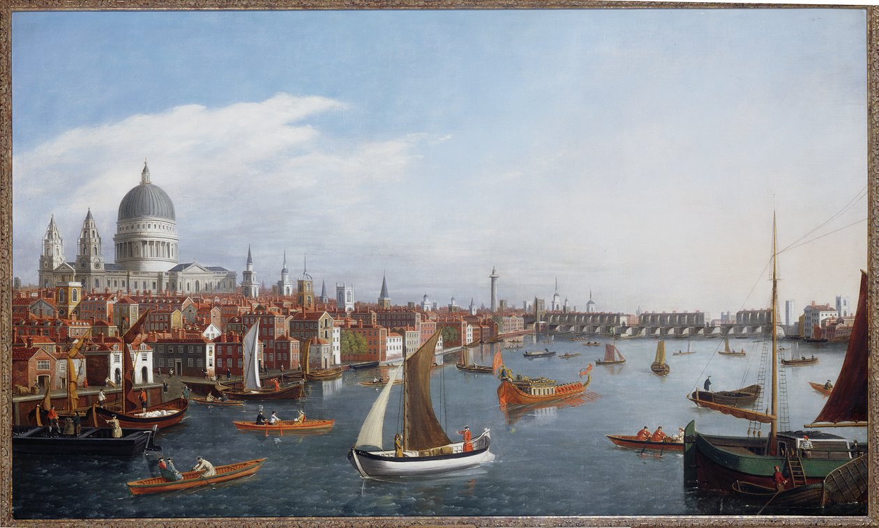 Blick auf die Themse mit St. Paul