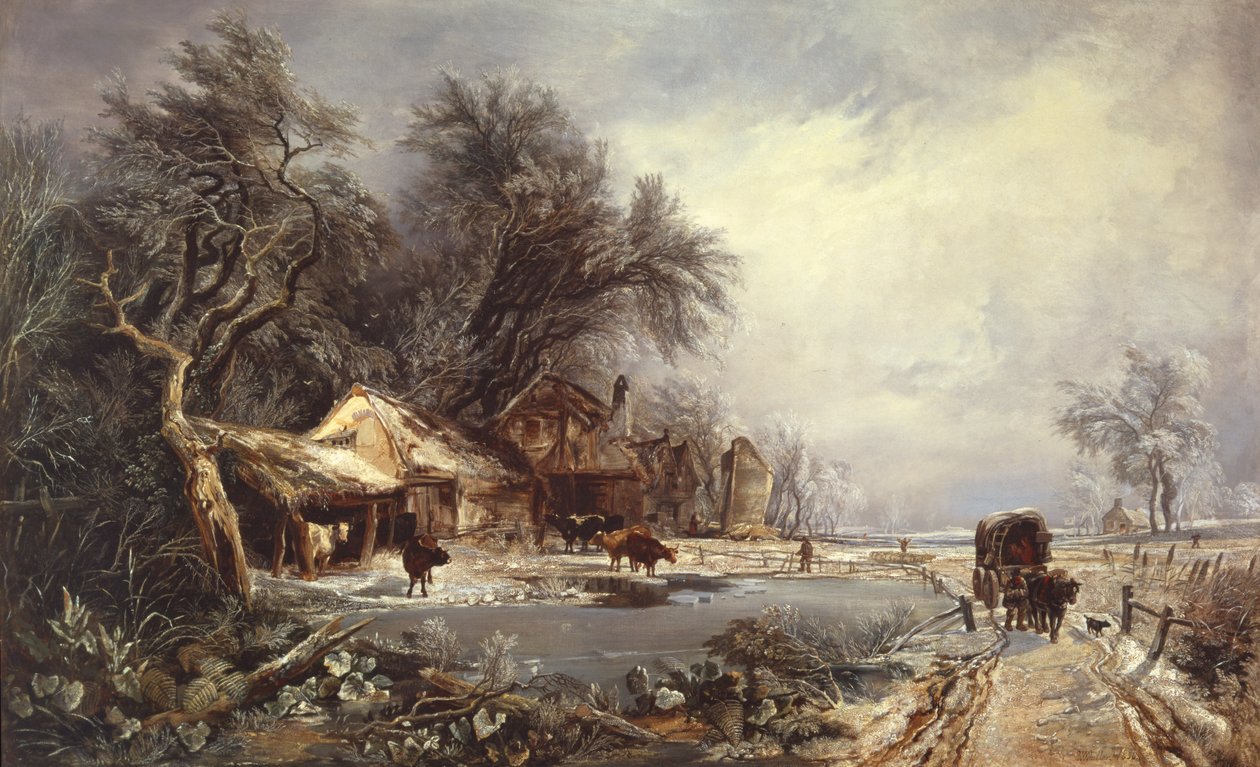 Winterlandschaft, 1836 von William James Muller