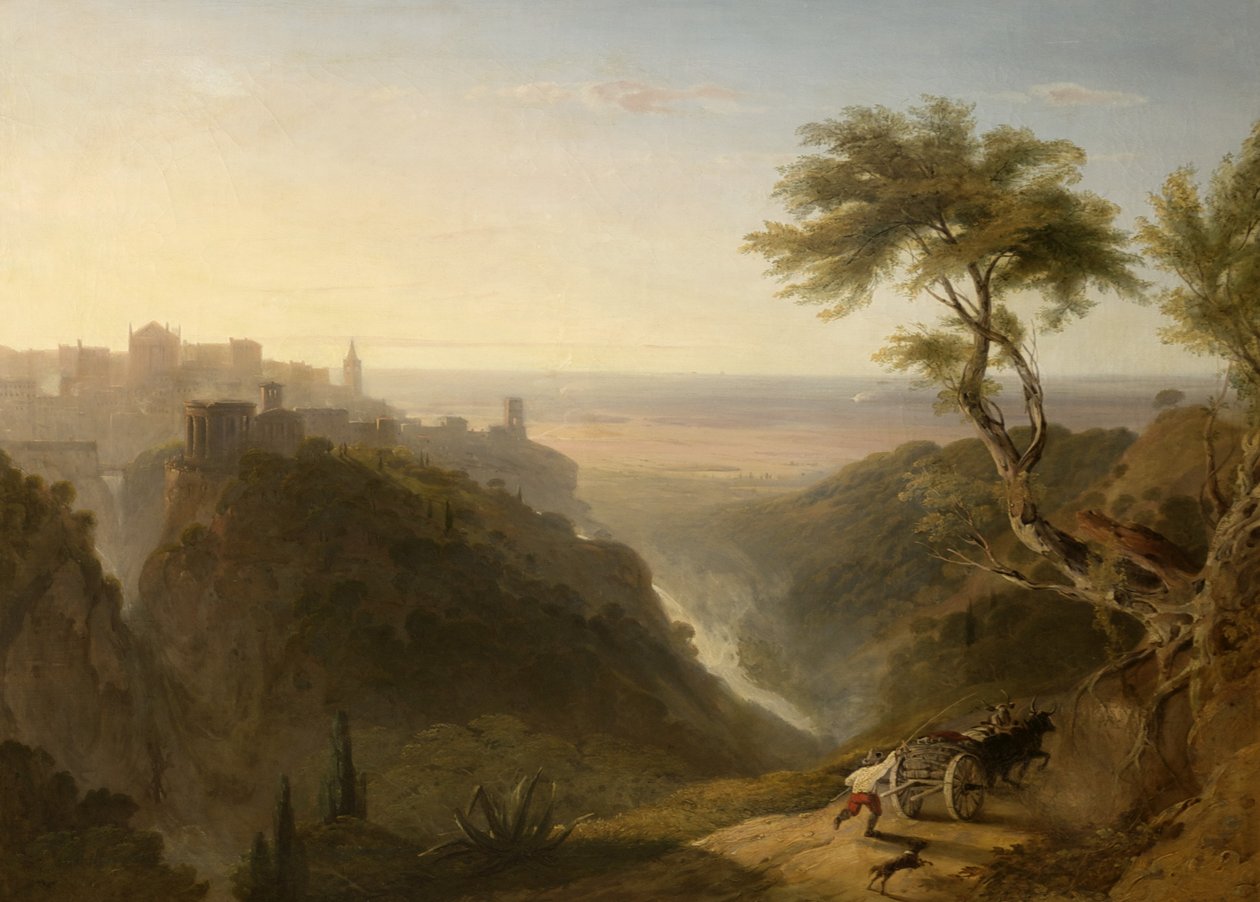 Ein entfernter Blick auf Tivoli von William Linton