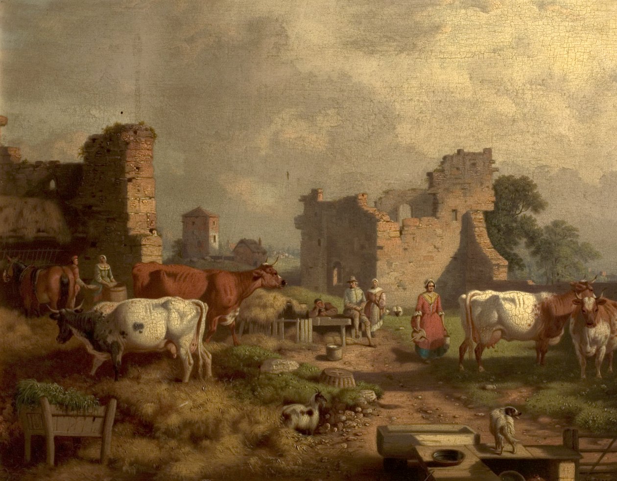 Bauernhofszene von William Malbon