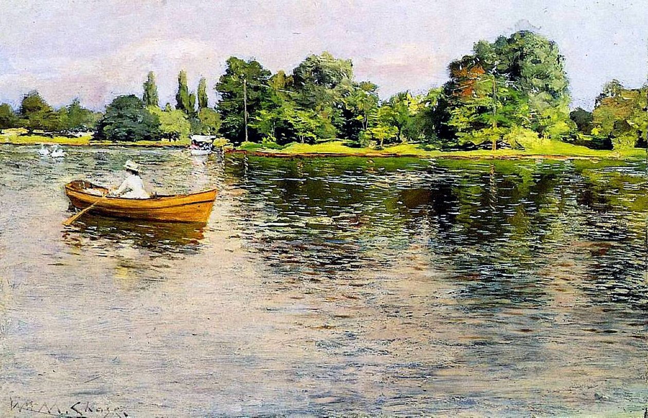 Sommerzeit am Ufer von William Merritt Chase
