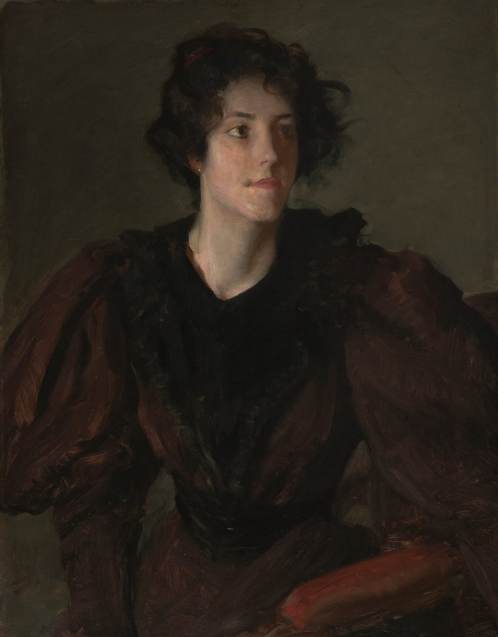 Studie einer jungen Frau von William Merritt Chase