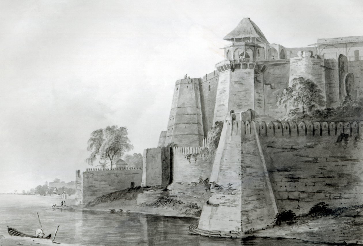 Festung am Yamuna-Fluss, Indien von William Orme