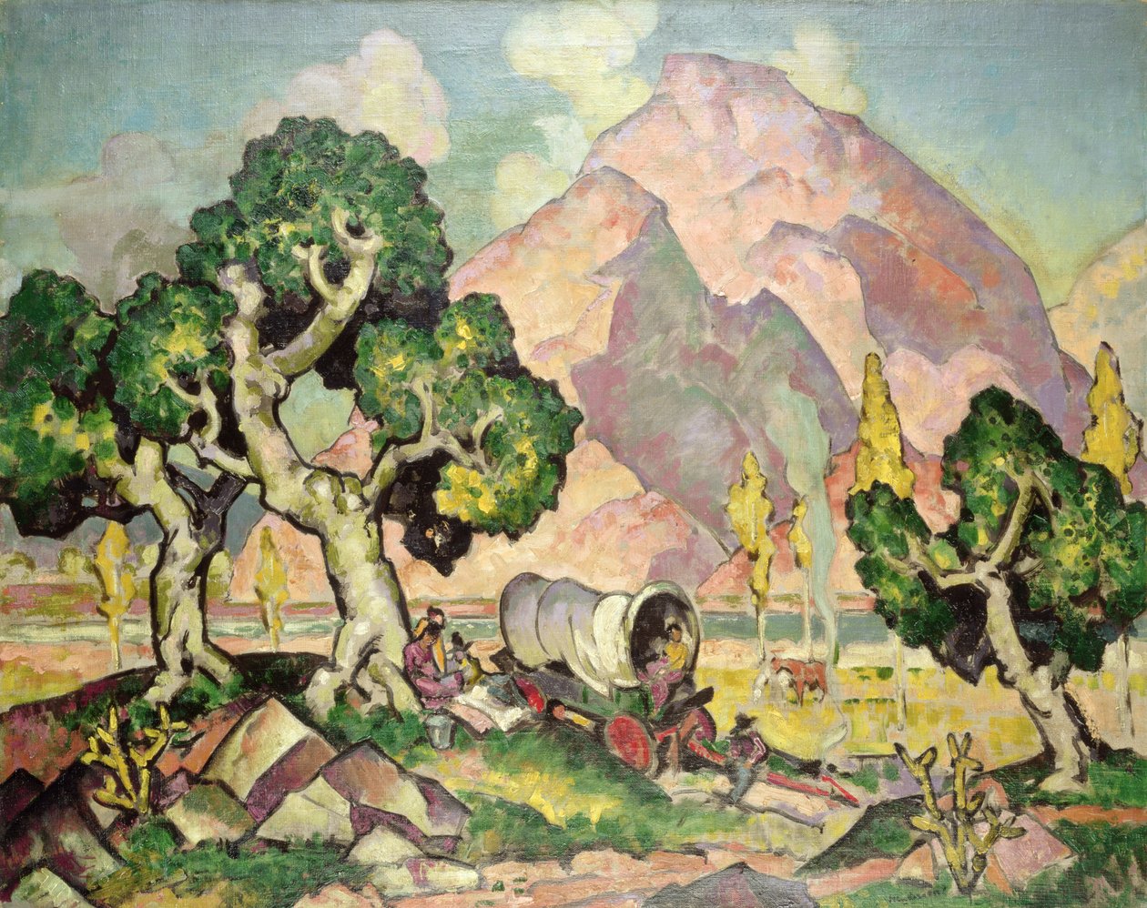 Straße nach Taos am Rio Grande von William Penhallow Henderson