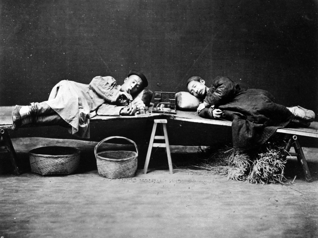 Opiumraucher, ca. 1875 von William Saunders