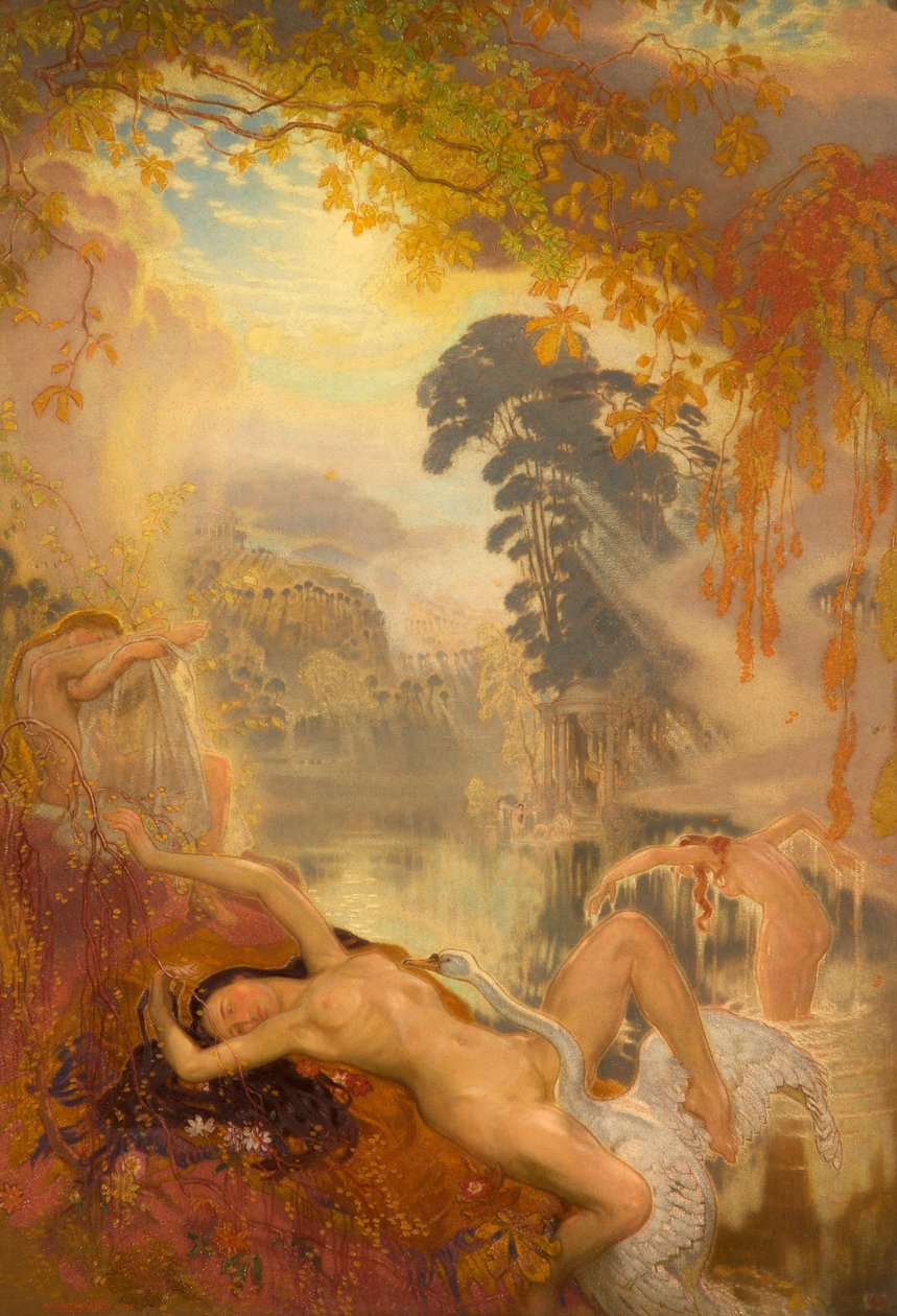 Leda und der Schwan, 1928 von William Shackleton