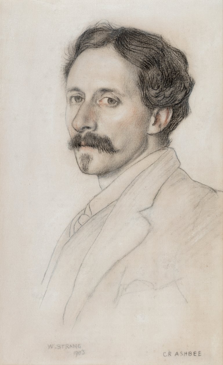 Porträt von Charles Robert Ashbee (1863-1942) 1903 von William Strang