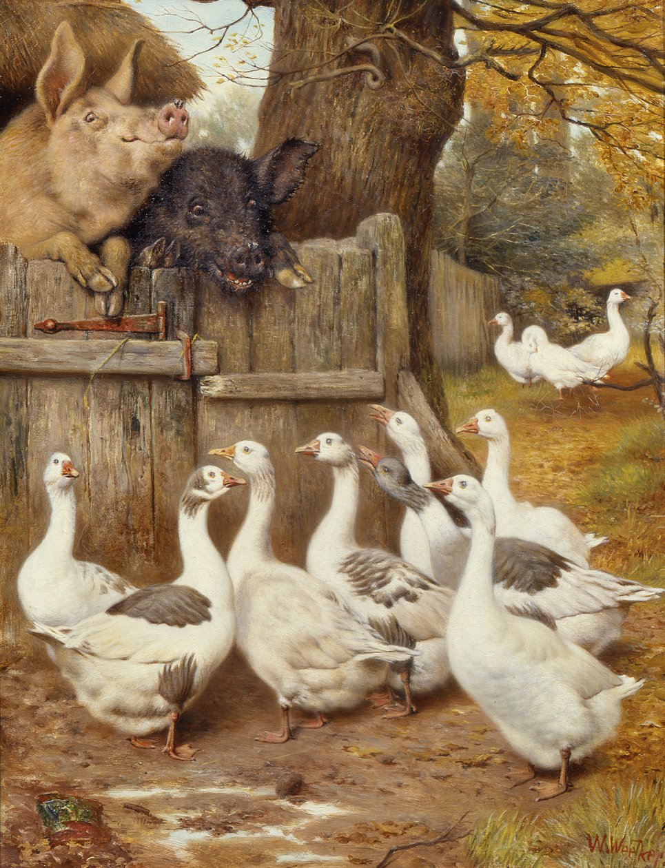 Freunde auf dem Bauernhof von William Weekes