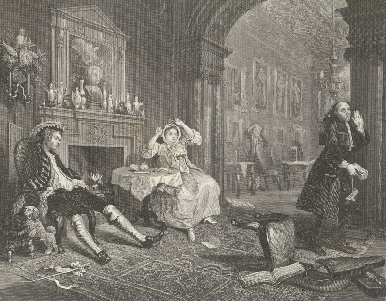Die Modeheirat von William (after) Hogarth