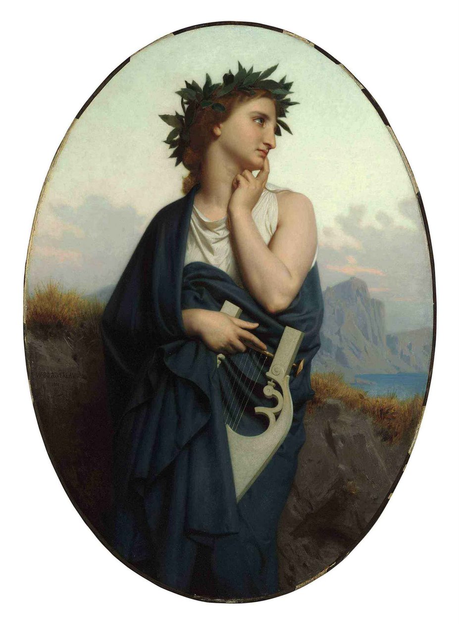 Die Muse (Philomèle) von William Adolphe Bouguereau