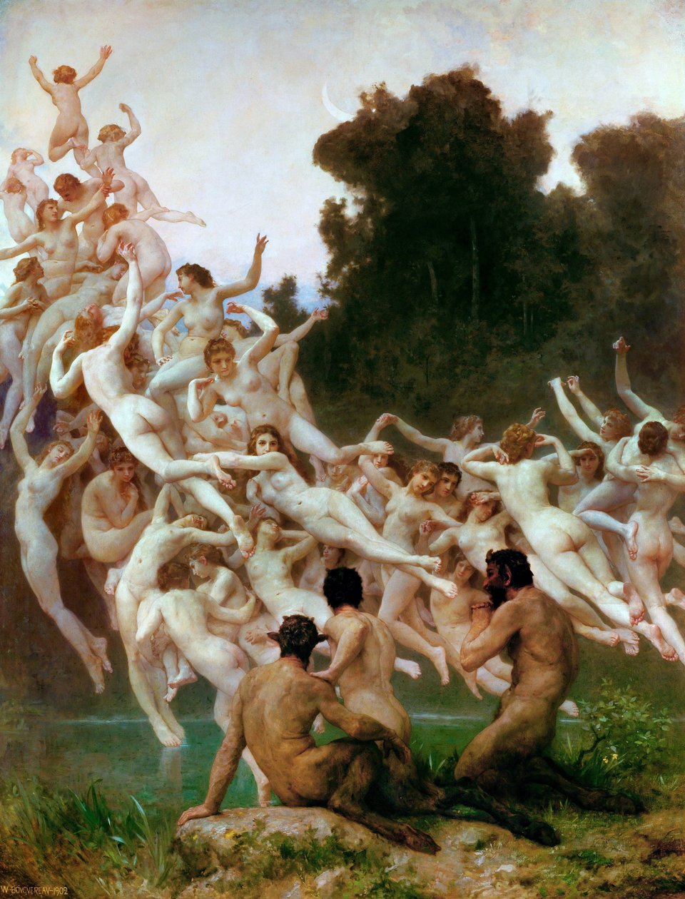 Die Oreaden Les Oréades von William Adolphe Bouguereau