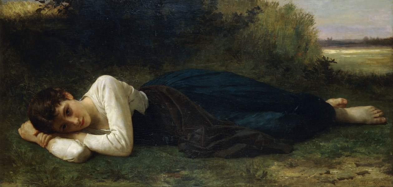 Die Rast, 1880 von William Adolphe Bouguereau