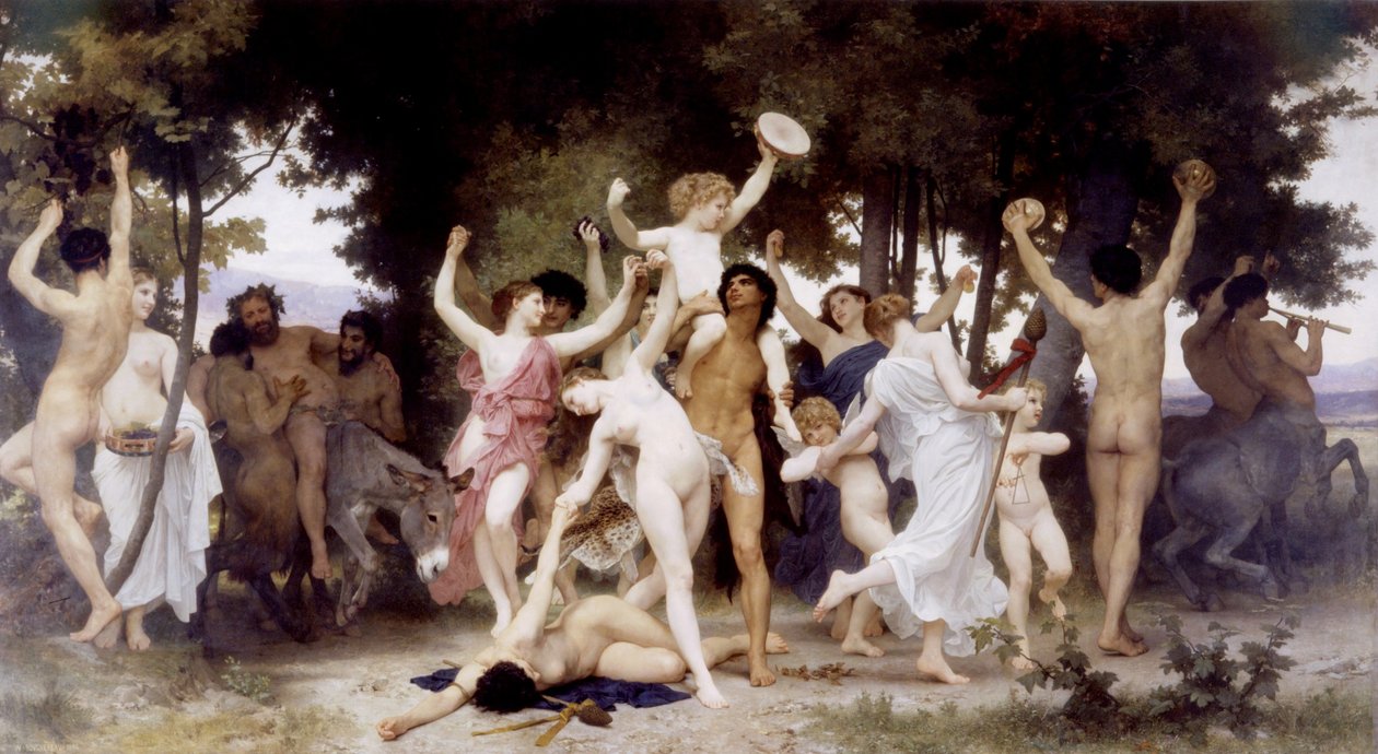 Die Jugend des Bacchus von William Adolphe Bouguereau
