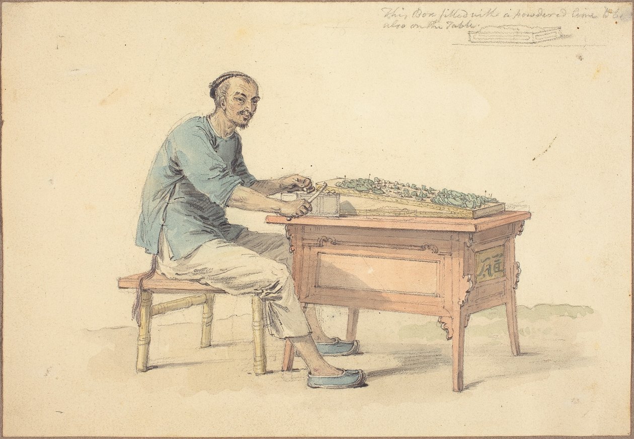 Ein chinesischer Bauer verkauft Betel von William Alexander