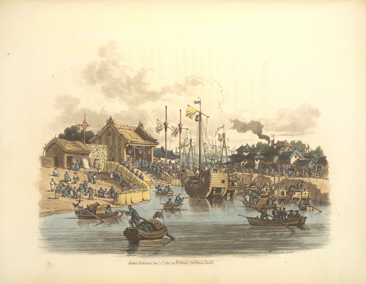 Chinesische Segelschiffe von William Alexander