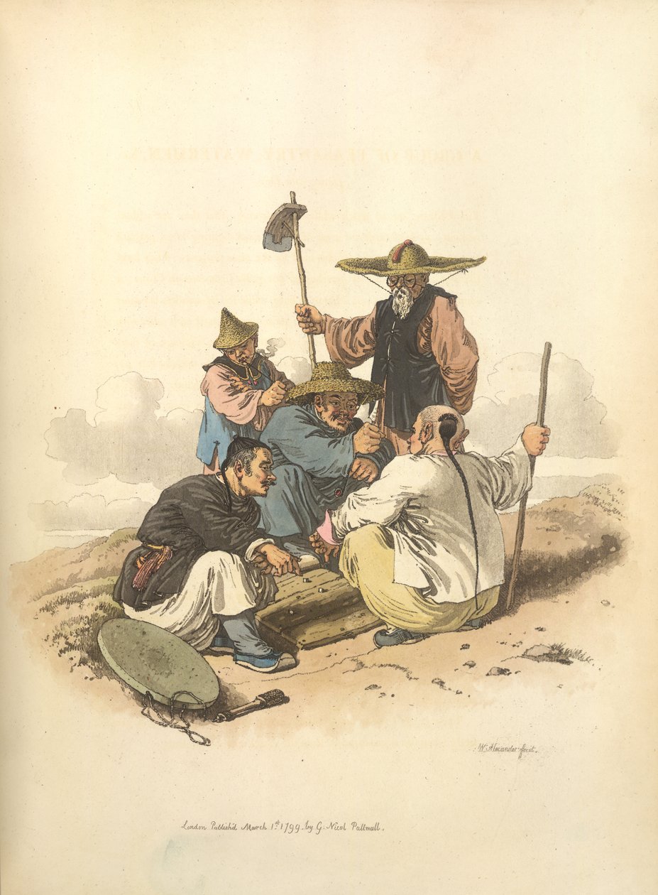 Männer beim Würfelspiel von William Alexander