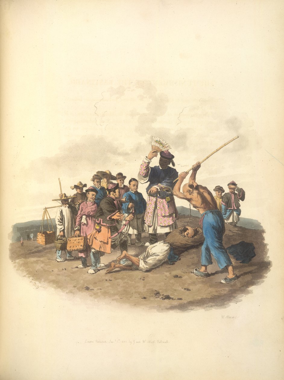 Die Bestrafung der Bastonade von William Alexander