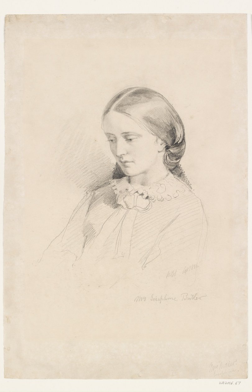 Josephine Butler, frühe feministische Aktivistin, 1856 von William Bell Scott
