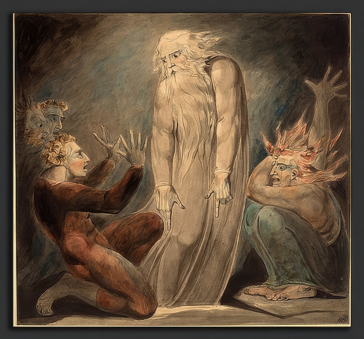 Der Geist Samuels erscheint Saul von William Blake