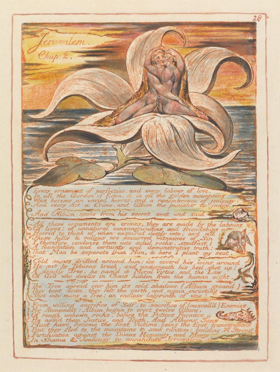 Jerusalem, Tafel 28, Jerusalem, Kapitel 2... von William Blake