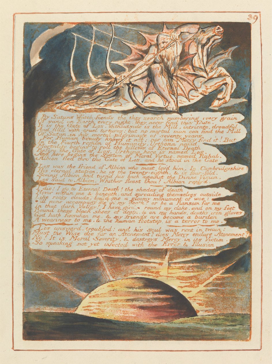 Jerusalem, Platte 39 von William Blake
