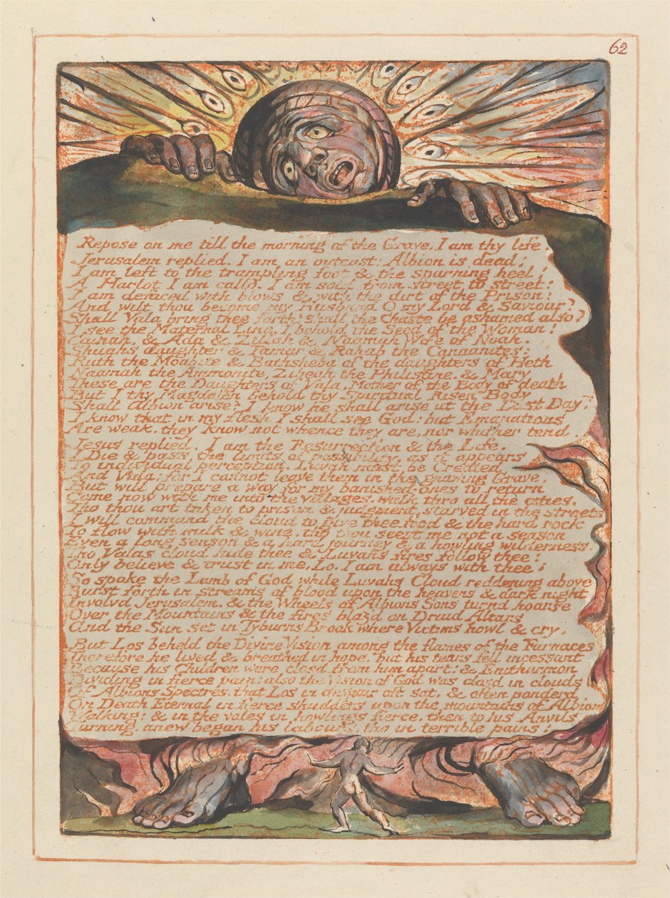 Jerusalem, Tafel 62, Ruhe auf mir.... von William Blake