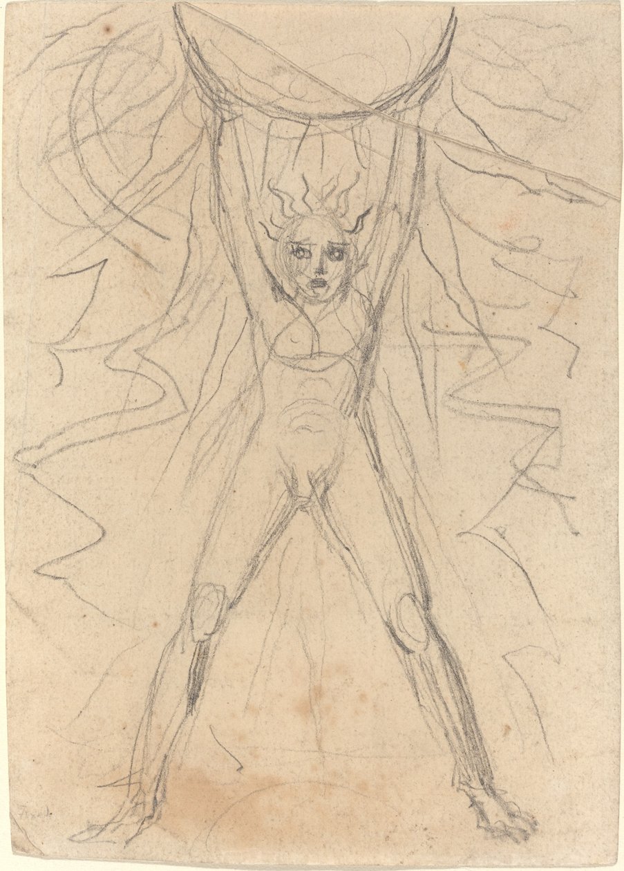 Los unterstützt die Sonne [recto] von William Blake