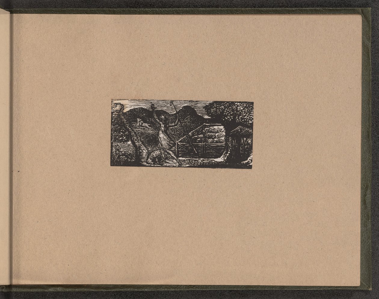 Hirte vertreibt Wolf von William Blake